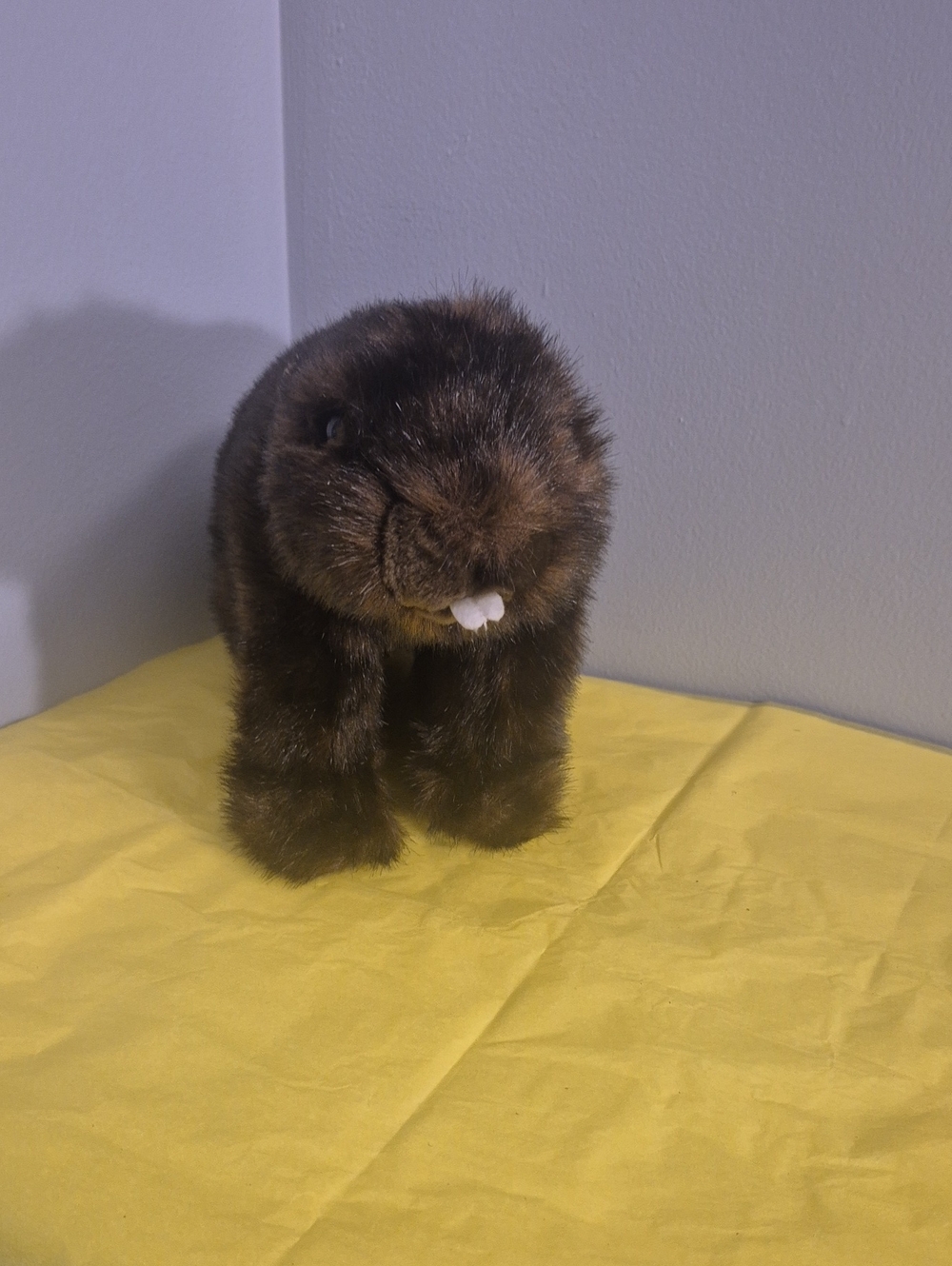 Plush Brown Guinea Pig Stuffed Animal - Soft Small Pet Toy